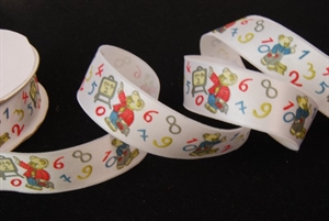 Band 20m/ 25mm, Schulanfang, weiss Band 20m/ 25mm, Schulanfang, weiss