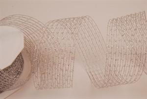 Band 25m/ 40mm, Stretchy Niagara, silber Band 25m/ 40mm, Stretchy Niagara, silber