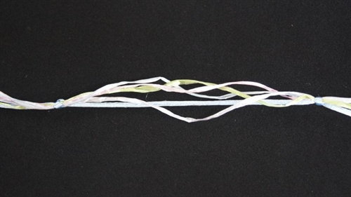 Band 10m/ 10mm, Seidenkordel & Bast, blau Band 10m/ 10mm, Seidenkordel & Bast, blau