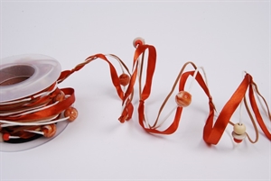 Girlande 5m/ 20mm, mit Perlen, dorange* Girlande 5m/ 20mm, mit Perlen, dorange*