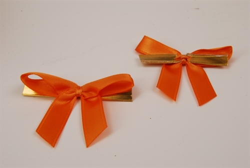 Masche, Flügel 3cm/ 10mm - Clipp, mandarin