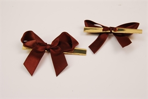 Masche, Flügel 3cm/ 10mm - Clipp, braun Masche, Flügel 3cm/ 10mm - Clipp, braun