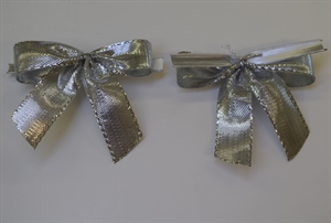 Masche, Flügel 3.5cm/ 15mm - Clipp, silber Masche, Flügel 3.5cm/ 15mm - Clipp, silber