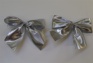 Masche, Flügel 3.5cm/ 25mm - Clipp, silber Masche, Flügel 3.5cm/ 25mm - Clipp, silber