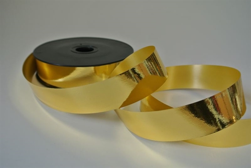 Band 100m/ 25mm, Miroir met, gold