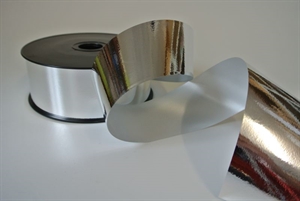 Band 100m/ 50mm, Miroir met, silber Band 100m/ 50mm, Miroir met, silber