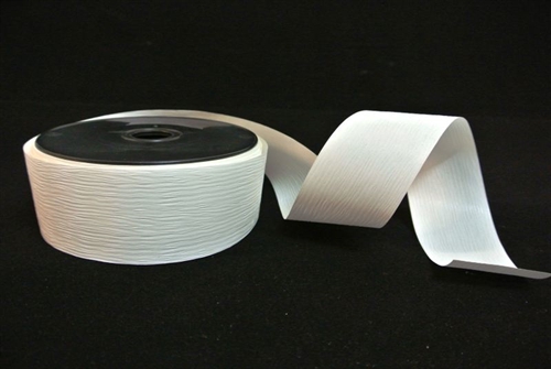 Band 50m/ 50mm, Poly Crépon, weiss