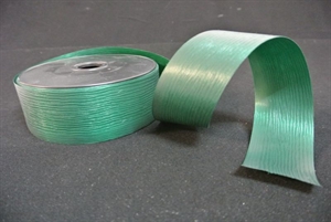 Band 75y/ 50mm, Poly Crépon, dgrün Band 75y/ 50mm, Poly Crépon, dgrün