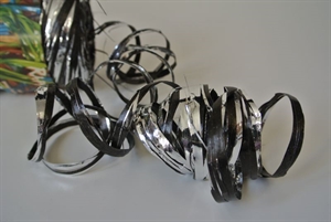 Band 200m/ 10mm, Raphlene Metal-Bico, silber/noir Band 200m/ 10mm, Raphlene Metal-Bico, silber/noir