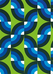 Rolle 200m x 30cm, Como, blau-grün Rolle 200m x 30cm, Como, blau-grün