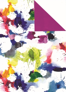 Rolle 200m x 50cm, Madeira Flecken, bunt/bordeaux Rolle 200m x 50cm, Madeira Flecken, bunt/bordeaux