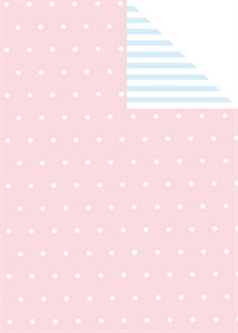 Rolle 200m x 70cm, Bebe, rosa/blau Rolle 200m x 70cm, Bebe, rosa/blau