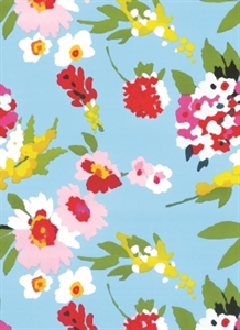 Rolle 200m x 100cm, Salerno Blumen, bunt Rolle 200m x 100cm, Salerno Blumen, bunt