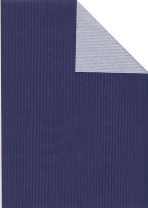 Rolle 200m x 30cm, Uni gerippt, blau/silber