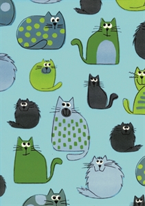 Rolle 200m x 50cm, Carlo Katzen, türkis Rolle 200m x 50cm, Carlo Katzen, türkis