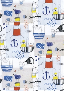 Rolle 200m x 70cm, Ahoi, bunt Rolle 200m x 70cm, Ahoi, bunt