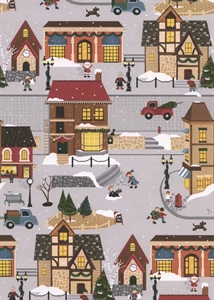 Rolle 200m x 70cm, Ruhpolding Häuser, rot-braun Rolle 200m x 70cm, Ruhpolding Häuser, rot-braun