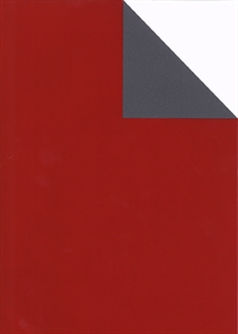 Rolle 200m x 70cm, Uni Glanz, rot/grau