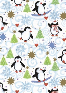 Rolle 200m x 100cm, Spitzbergen Pingu, bunt Rolle 200m x 100cm, Spitzbergen Pingu, bunt