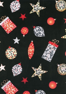 Rolle 250m x 100cm, Reute Weihn.-Schmuck, schwarz* Rolle 250m x 100cm, Reute Weihn.-Schmuck, schwarz*