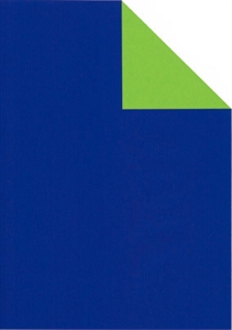 Rolle 200m x 100cm, Uni Duo gerippt, royal/grün Rolle 200m x 100cm, Uni Duo gerippt, royal/grün