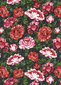 Bogen 70x 100cm, Romantic Rosen, rot Bogen 70x 100cm, Romantic Rosen, rot