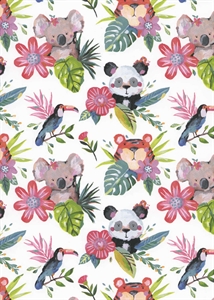 Bogen 70x 100cm, Kopanti Bären, bunt Bogen 70x 100cm, Kopanti Bären, bunt