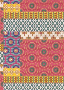 Bogen 70x 100cm, Marokko, bunt* Bogen 70x 100cm, Marokko, bunt*