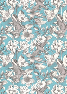 Bogen 70x 100cm, Colibri, türkis Bogen 70x 100cm, Colibri, türkis