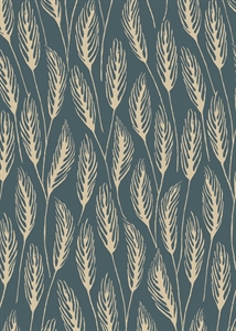 Bogen 70x 100cm, Avignon Blätter, petrol Bogen 70x 100cm, Avignon Blätter, petrol