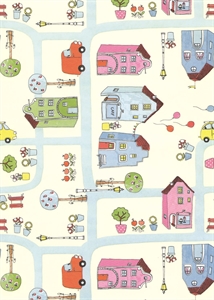 Bogen 70x 100cm, City, bunt Bogen 70x 100cm, City, bunt