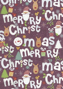 Bogen 70x 100cm, Christmas, braun Bogen 70x 100cm, Christmas, braun