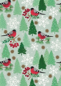 Bogen 70x 100cm, Obersdorf Vögel, grün/rot Bogen 70x 100cm, Obersdorf Vögel, grün/rot