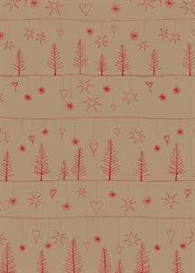 Bogen 70x 100cm, Avvento, rot Bogen 70x 100cm, Avvento, rot