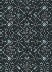 Bogen 70x 100cm, Jönköping, schwarz/silber* Bogen 70x 100cm, Jönköping, schwarz/silber*