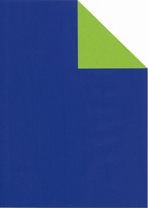 Bogen 70x 100cm, Uni gerippt, royal/grün