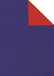 Bogen 70x 100cm, Uni Duo gerippt, royal/rot Bogen 70x 100cm, Uni Duo gerippt, royal/rot