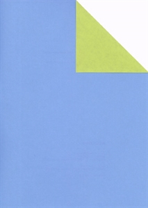 Bogen 70x 100cm, Uni gerippt, hellblau/grün*
