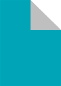 Bogen 70x 100cm, Uni Duo, türkis/silber Bogen 70x 100cm, Uni Duo, türkis/silber