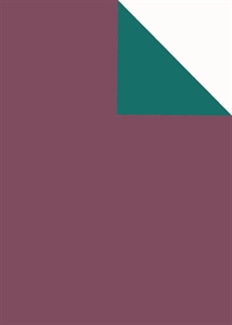 Bogen 70x 100cm, Uni Duo, brombeer/grün Bogen 70x 100cm, Uni Duo, brombeer/grün