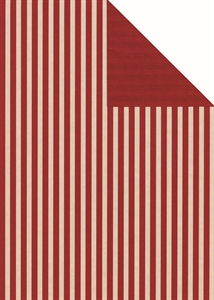 Bogen 70x 100cm, Streifen, rot-weiss/rot
