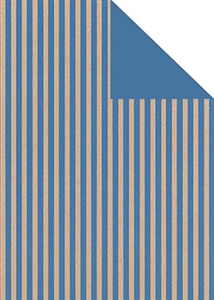 Bogen 70x 100cm, Leer Streifen, blau/blau Bogen 70x 100cm, Leer Streifen, blau/blau