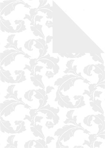 Bogen 70x 100cm, Ischia, weiss/silber* Bogen 70x 100cm, Ischia, weiss/silber*