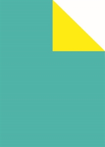 Bogen 70x 100cm, Uni Perl gestrichen, türkis/gelb* Bogen 70x 100cm, Uni Perl gestrichen, türkis/gelb*