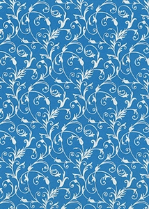 Bogen 70x 100cm, Classico Ranken, antikblau Bogen 70x 100cm, Classico Ranken, antikblau