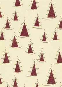 Bogen 70x 100cm, Bosco Tannen, elfenbein-rot* Bogen 70x 100cm, Bosco Tannen, elfenbein-rot*