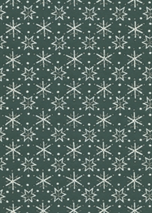 Bogen 70x 100cm, Flocone Sterne, dunkelgrün Bogen 70x 100cm, Flocone Sterne, dunkelgrün