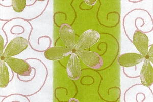 Blm-Papier, 50cm - Clematis, lindengrün Blm-Papier, 50cm - Clematis, lindengrün