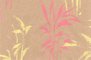 Blm-Papier, 50cm - Gräser, natural - coral Blm-Papier, 50cm - Gräser, natural - coral