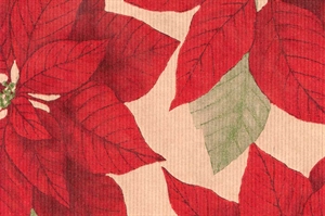 Blm-Papier, 50cm - Poinsettia, rot-grün Blm-Papier, 50cm - Poinsettia, rot-grün